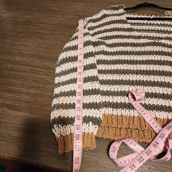 Free People Portland Pullover Sweatshirt NWOT Stripes Med - Picture 6 of 11